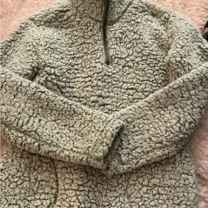 Green fleece jacket